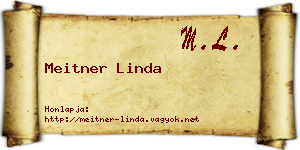 Meitner Linda névjegykártya